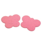 1 Pair Pink Butterfly Shape Invisible High Heel Forefoot Pad Cushion Insole