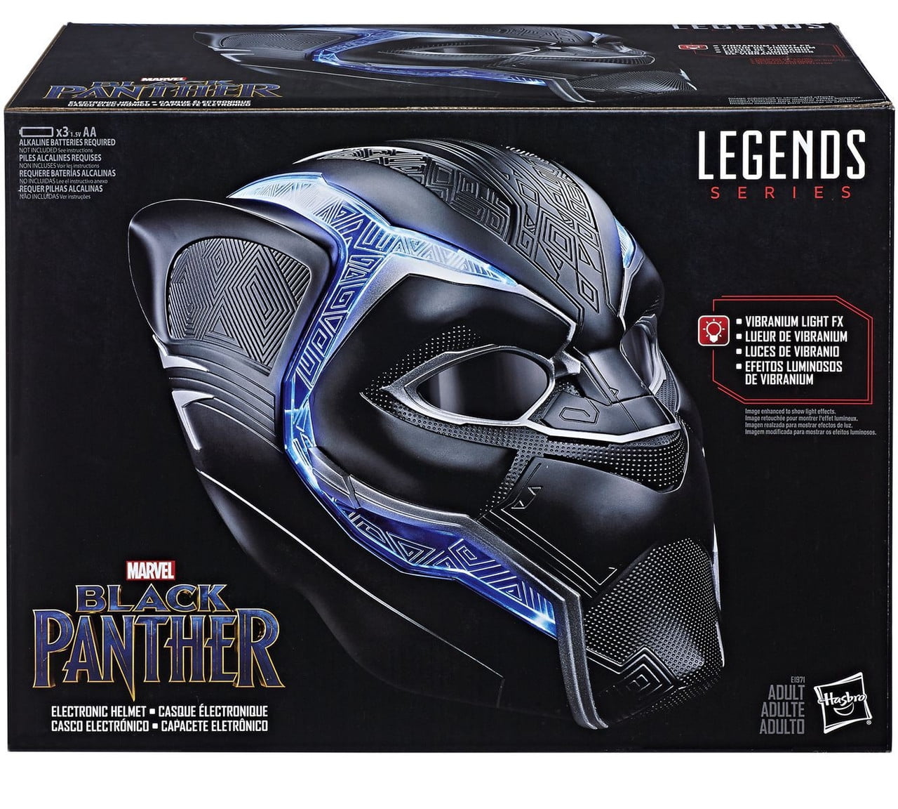 Marvel Legends Series Black Panther Premium Electronic Role Play Helmet  with Light FX and Flip-Up/Flip-Down Lenses - Walmart.com