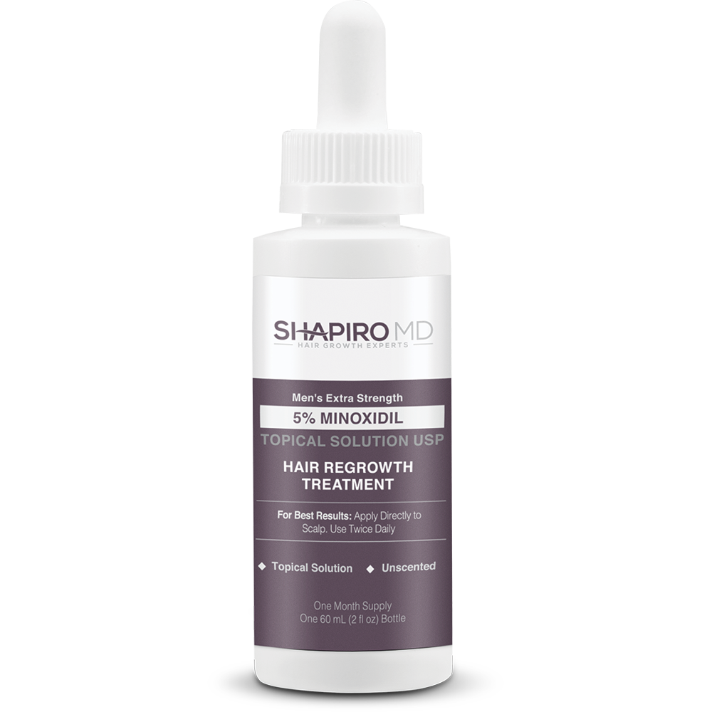 Shapiro MD Minoxidil 5 Men's Hair Growth Treatment, FDA Approved Serum