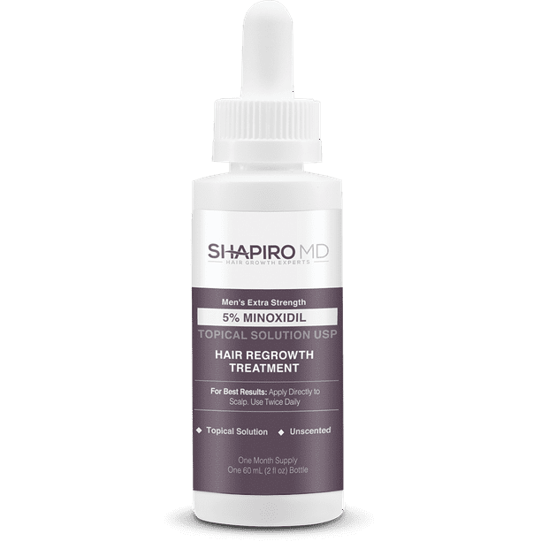 Shapiro MD Minoxidil 5 Men's Hair Growth Treatment, FDA Approved Serum