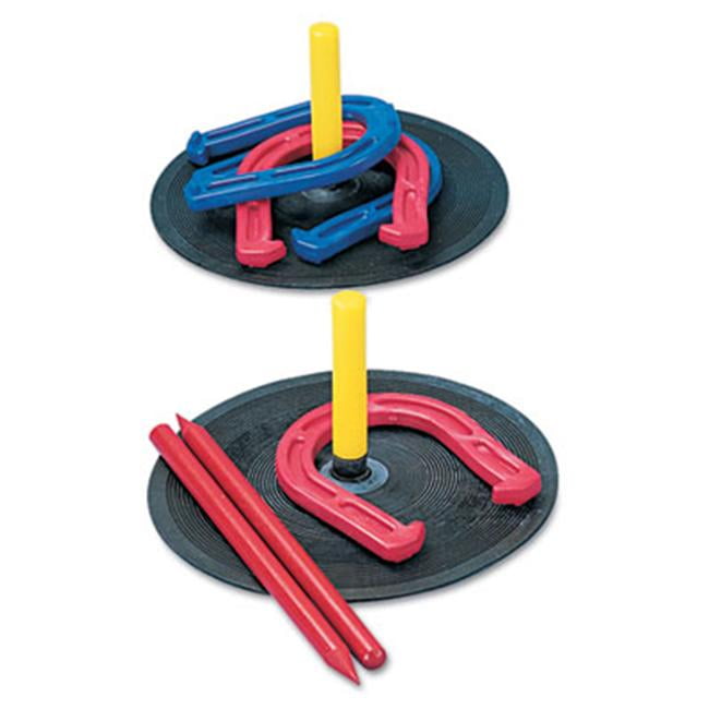 Sports Rubber Horseshoe Game Set Outdoor Lawn Yard Throw Pitch Play for All Ages