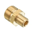 thumbnail image 1 of Accesorio de tubería, rosca macho M22 a M14 de 1.26 pulgadas para tubería de agua, dorado, 1 of 5