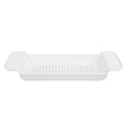 thumbnail image 1 of Étagère de Bain Extensible de Stockage, Étagère de Bain Extensible Rétractable Organiser Drain Blanc Multi Usage pour les Toilettes, 1 of 8