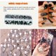 thumbnail image 5 of sweethay Micro cuentas para uñas, diamantes de imitación de cristal, suministros profesionales de bricolaje, verde, 2000 Uds. Type3 NO3, 5 of 6