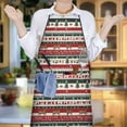 thumbnail image 5 of Red Christmas Deer and Tree Pattern Apron-Garden Aprons for Women with Pockets-Cotton Linen Waterproof Kitchen Cooking Gardening Aprons Adjustable for Kitchen,Cooking,BBQ and Salon 33"x27", 5 of 7