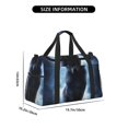 thumbnail image 3 of Easygdp Night Scene of Wolves Bolsa de Gimnasio, Bolsa de Viaje Duffel, Bolsa de Fin de Semana con Compartimentos, Bolsa de Mano para Noche, 3 of 7