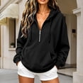 thumbnail image 2 of Weikingp Zip Up Hoodie Women Sport Jackets Hoodies for Women Pullover Sweatshirts Hoodies Y2k Sweatshirt for Women Sweat Jackets Workout Jackets Cute Hoodies Long Sleeve Hoodies Black L, 2 of 7