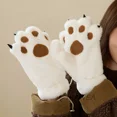 thumbnail image 4 of Guantes De Pata Oso Tejidos Termica Mujer Moda Invierno Frío, 4 of 7