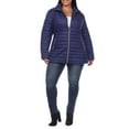 thumbnail image 2 of White Mark Women's Plus Size Zip Up Puffer Coat, 2 of 5