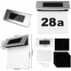 thumbnail image 1 of Acero inoxidable de la luz solar de la placa de puerta del LED para la puerta, cerca, pared, patio, calle, parque ZefeiWu 8390614056763, 1 of 1