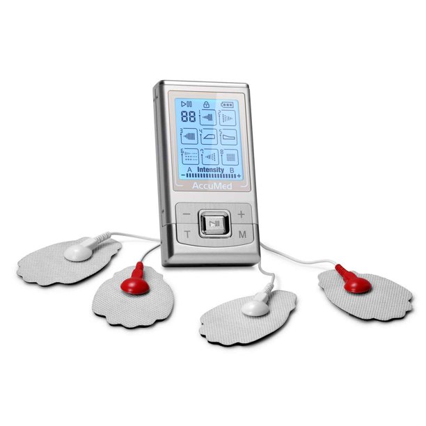 AccuMed Rechargeable Tens Unit Muscle Stimulator EMS Electronic Pulse