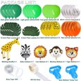 thumbnail image 4 of Muyoka Kit de arco de globo con tema de jungla de animales, conjunto de arco de guirnalda de globos DIY, globos reutilizables, suministros de fiesta de hojas de palma verde Muyoka Hogar, 4 of 7