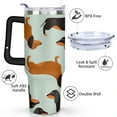 thumbnail image 3 of Gift for Dog Lovers Cute Dog Tumbler for Women - 40oz Dog Tumblers with Handle Straw and Lid Tumbler Cup Travel Coffee Mug, 3 of 7