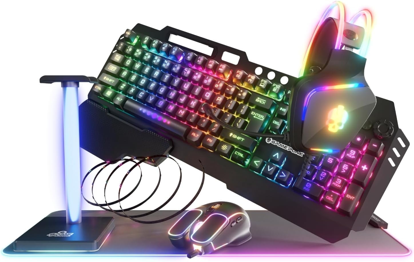 極上優良品セット｜USB-C｜ MAGIC KEYBOARD + MOUSE ZIYOULANG Wireless Gaming Keyboard and Mouse Set, 87 Key RGB