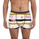thumbnail image 1 of Balery Gold Glittering Hearts and Flamingos Calzoncillos bóxer para hombre, ropa interior de algodón suave y transpirable con cinturilla de nailon-Medium, 1 of 5