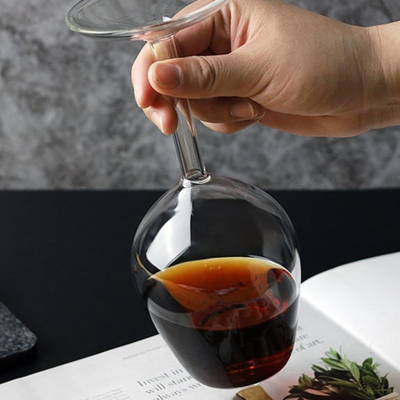 Fmxomd Flipglass, Upside Down Wine Glass, Unique Wine Glasses for Women or Men, Glasses Fun and Cool Wine Gift for Christmas, Party or Wedding (1PC)