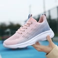 thumbnail image 5 of Elecsop Sneakers for Women, Mesh Breathable Running Shoes for Women, Lightweight Anti-Slip Tennis Walking Shoes Women, Pink & Blue, 7, 5 of 10