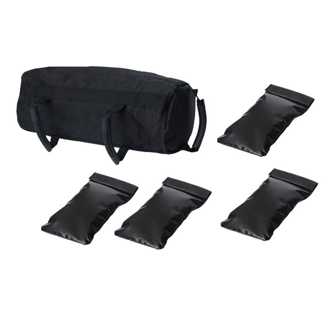 Impermeable Bolsa de Arena para Pesas + 4 Unidades Bolsa Individual con Cubierta, Herramienta de Entrenamiento y Ejercicios Sharpla Bolsa de arena de elevación de boxeo
