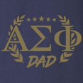 thumbnail image 3 of CafePress - Alpha Sigma Phi Greek Dad Gold Long Sleeve T Shirt - Long Sleeve Dark T-Shirt, 3 of 4