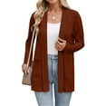 thumbnail image 6 of iHPH7 Open Front Cardigan for Women Long Jackets for Women Fall Cardigans for Women Fall Outfits for Women Soft Cardigans for Women Womens Fall Jackets Long Cardigans for Women Brown S, 6 of 7
