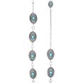 thumbnail image 3 of Ariat A1515836-L Womens Oval Turquoise Concho Chain Belt, Silver - Large, 3 of 3