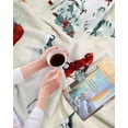 thumbnail image 6 of Christmas Fleece Throw Blanket Christmas Ski Field Blankets Throws Xmas Village Lightweight Throw Soft Warm Sherpa Fuzzy Blanket for Couch Sofa, Bed (50x59 inch, Ski Field), 6 of 6
