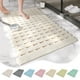thumbnail image 1 of Alfombra antideslizante de ducha de baño 40x70cm | Base rectangular impermeable de TPE con ventosas fuertes, drenaje rápido, superficie texturizada, alfombra antideslizante para baldosas y zonas, 1 of 6