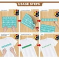thumbnail image 3 of 2 Sheets Character Facial Features Silkscreen Stencil Eyes Nose Glasses Stencils Templates Reusable Self-Adhesive Silk Screen, 3 of 9
