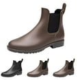 thumbnail image 4 of Oyedens Womens Ankle Rain Boots Waterproof Short Chelsea Boots Anti Slip Short Rubber Rainboots, 4 of 5