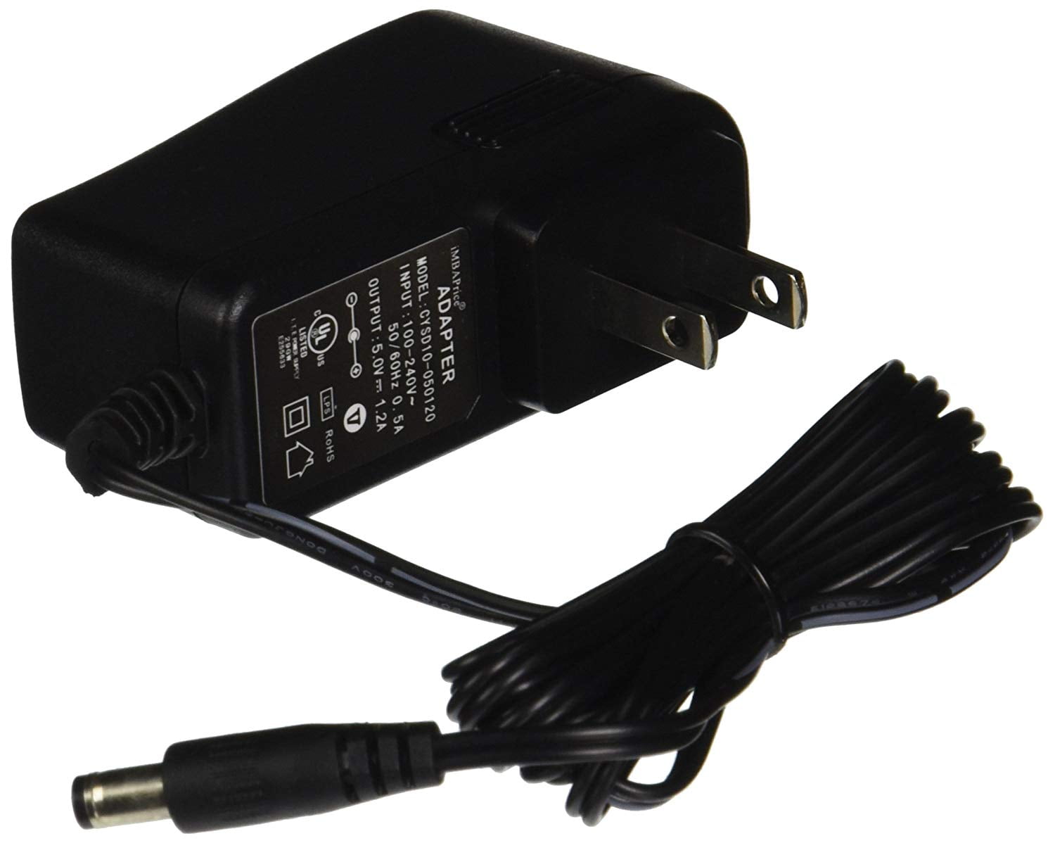 DC5V 2A Power Supply AC100/240V 2.1/5.5mm Plug Replacement Power Supply Adapter 
