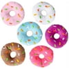 Kicko Donut Plush Toys for Bedtime Pal and Party Supplies - Assorted Colors, 5 Inches, 6 Pack