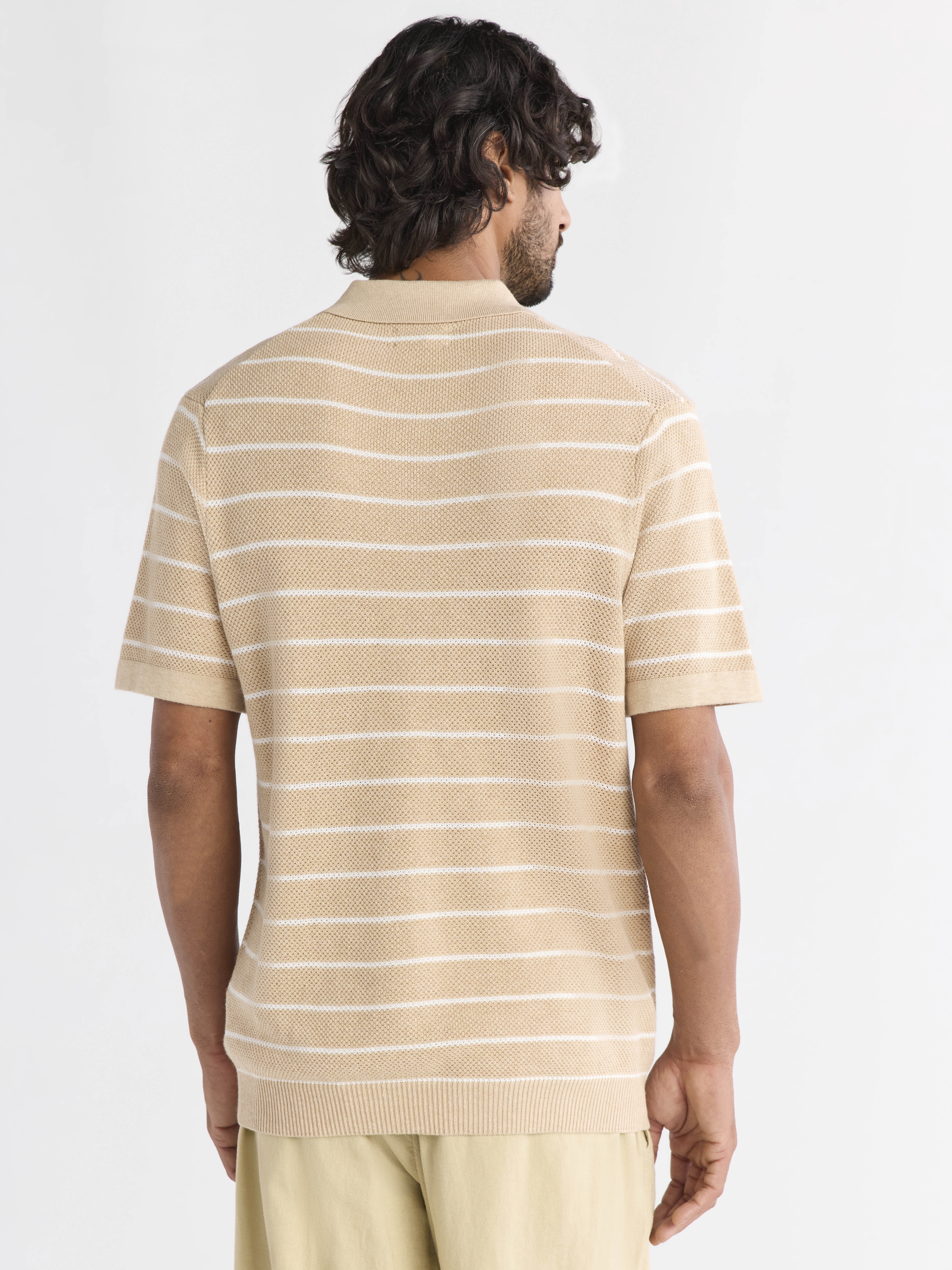 Free Assembly Men's Textured Sweater Polo with Short Sleeves, Sizes S-3XL