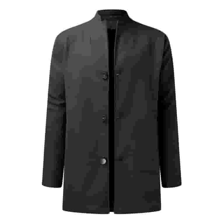 Mens Autumn And Winter Casual Fashion Single Woolen Lined Mens Autumn And Winter Casual Fashion Single Woolen Lined