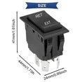 thumbnail image 3 of 2-Piece Instant Reverse Polarity Switch 12V 20A DPDT 4-Pin 3-Position ON-OFF-ON Power Jack Rocker Switch RV Motor Switch KCD2, 3 of 5