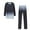Black, variant on Tejiojio Fall Clearance Women Hooded Solid Color Sets Leisure Wear Lounge Wear Suit Sport Set Tops Pants