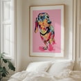 thumbnail image 6 of Rainbow Pup - India Illustration Pop Art Dog Modern Art Whimsical Animal Abstract Unframed Wall Art Print 24 x 32 inches, 6 of 13
