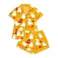thumbnail image 4 of RMGVDSD Women's Halloween Pajama Sets Cute Print Pajamas Shorts Set, 2 Piece Button Down Loungewear, Short Sleeve Sleepwear Nightwear Relaxed Fit Home Clothes, 4 of 4