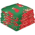 thumbnail image 4 of Dreamtimes Green Christmas Seamless Kitchen Towels Set of 1 Dishcloths Hand Towels Tea Towels Ultra Absorbent for Cleaning Washing Drying Dishes Tableware 28'' x 18'', 4 of 7