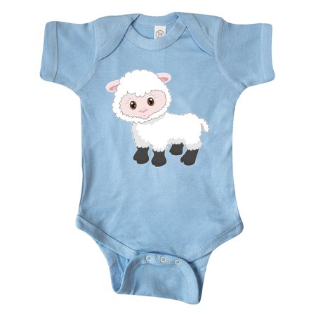 

Inktastic Cute White Lamb Gift Baby Boy or Baby Girl Bodysuit