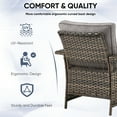 thumbnail image 5 of Gymojoy 2-Piece Patio Furniture Armchair,Outdoor Wicker Club Lounge Chair with Deep Seating,Gray Cushion, 5 of 6