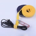 thumbnail image 5 of Masteelf Yellow Reusable Nylon Cable Straps Hook and Loop Adhesive Fastening Ties for Cable Management 1M, 5 of 8