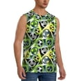 thumbnail image 2 of Easygdp Football Doodle Men's Breathable Tank Tops Sleeveless Sporty T Shirts for Basketball, Mountaineering, Bodybuilding -XX-Large, 2 of 8