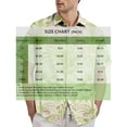 thumbnail image 4 of Mens Shirts Men's Hawaiian Casual Printed Short Sleeve Button Up Shirt Beach Vacation Top for Summer Travel and Casual Parties Men's Clothing Wine XL, 4 of 6