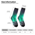 thumbnail image 2 of Sigee Northern Lights 2 for Contrast Design Soft Moisture-Wicking Socks Crew Casual Athletic Stretchy Loose Middle Tube Socks, 2 of 6