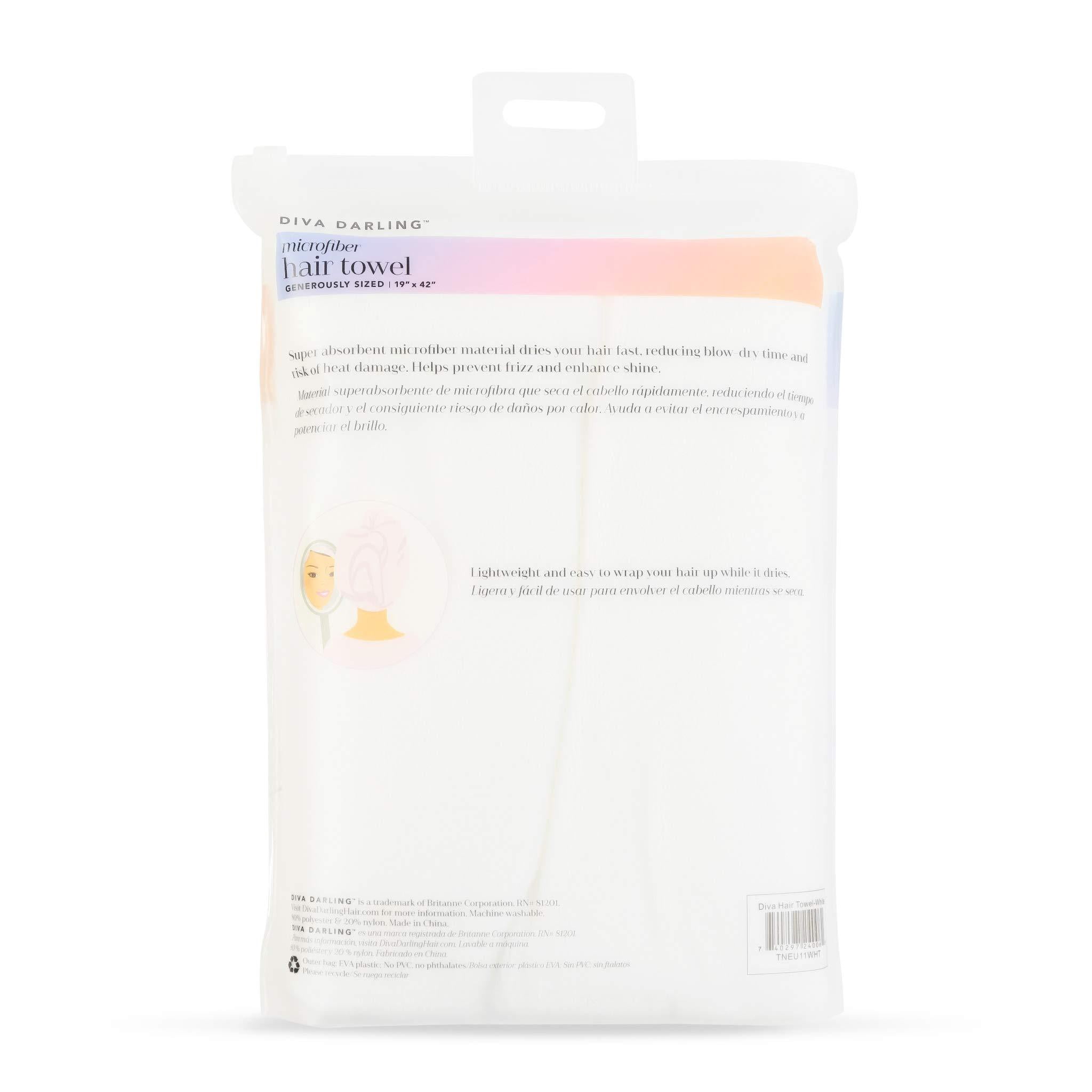 Mimi S Diva Dryer By Aquis Microfiber Hair Towel White 19 X 39 Inches Walmart Com Walmart Com