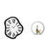 thumbnail image 1 of Reloj de pared,Reloj de pared interior nórdico con números romanos,Relojes distorsionados Reloj electrónico de lujo moderno,Estatua de niña,Estatuas de niñas y mujeres,figuras decorativas, 1 of 8