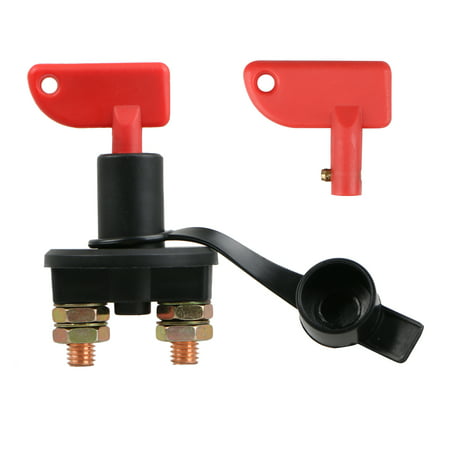 Car Battery Disconnect Safety Kill Cut-off Power Switch Brass Terminals for Auto Car Marine Boat RV ATV (Best Battery Disconnect Switch)