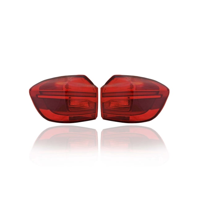 Tail Light Assembly - Compatible/Replacement for '18-19 BMW X3 - Halogen Without Adaptive Head Lamp, Outer On Body - Pair, Left Driver + Right Passenger Set - 63217408736, 63217408735