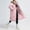 A Pink, variant on HAPIMO Women's Long Coats Winter Thickened Warm Coats Casual Comfy Long Sleeve Zip Up Hooded Jacket Solid Pocket Quilted Outerwear Black XXL