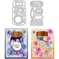 thumbnail image 2 of 2Pcs Vintage Jar Cutting Dies Retro Jar Stencils Decorative Bottle Embossing Stencils for Festival Scrapbooking Photo Album Greeting Card Making 0.8mm Thick, 2 of 9